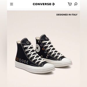 Converse Mystic/Crystal Energy Hightops Black Size 8